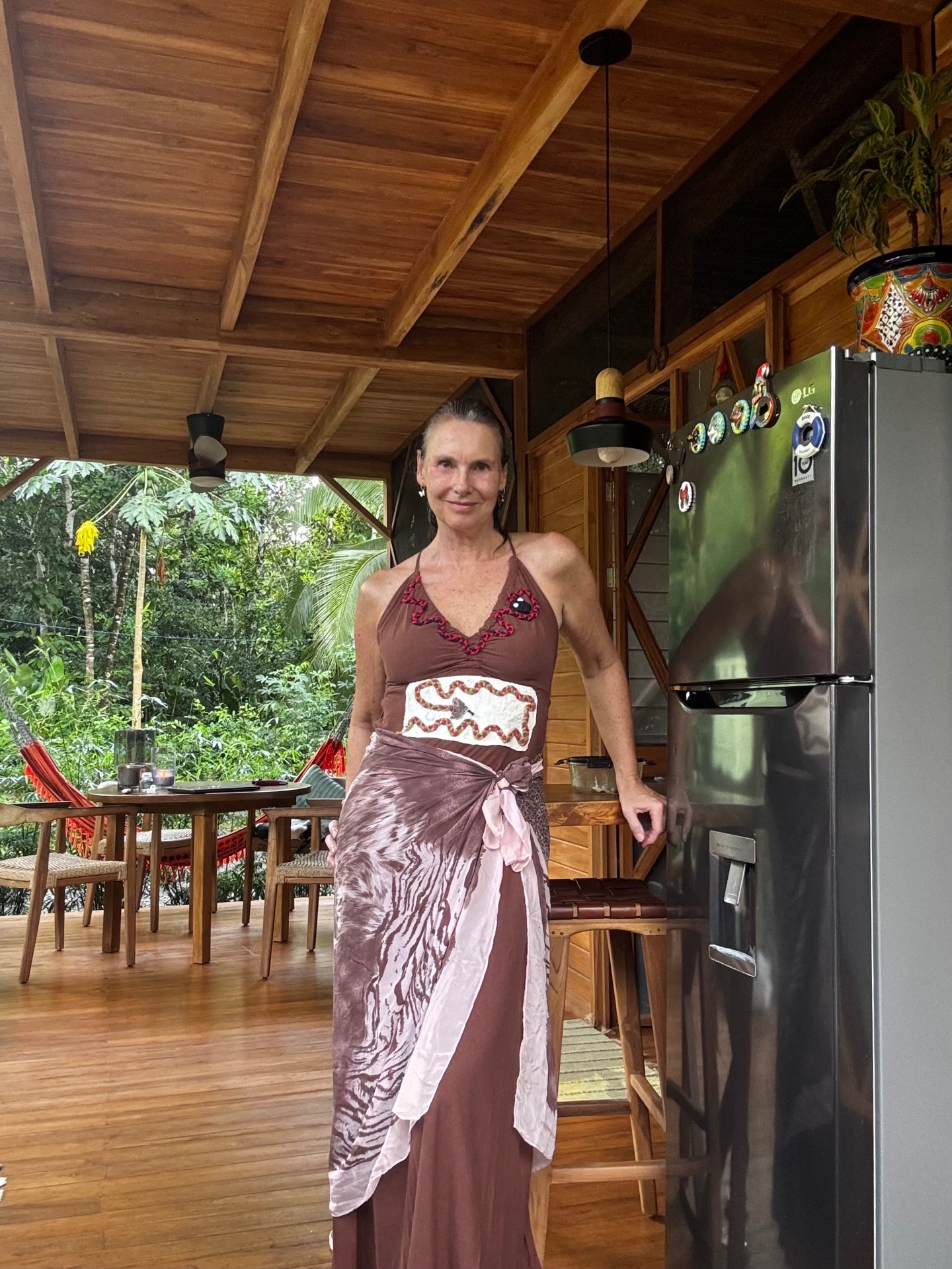 The founder of Tierra Santa on the lodge deck