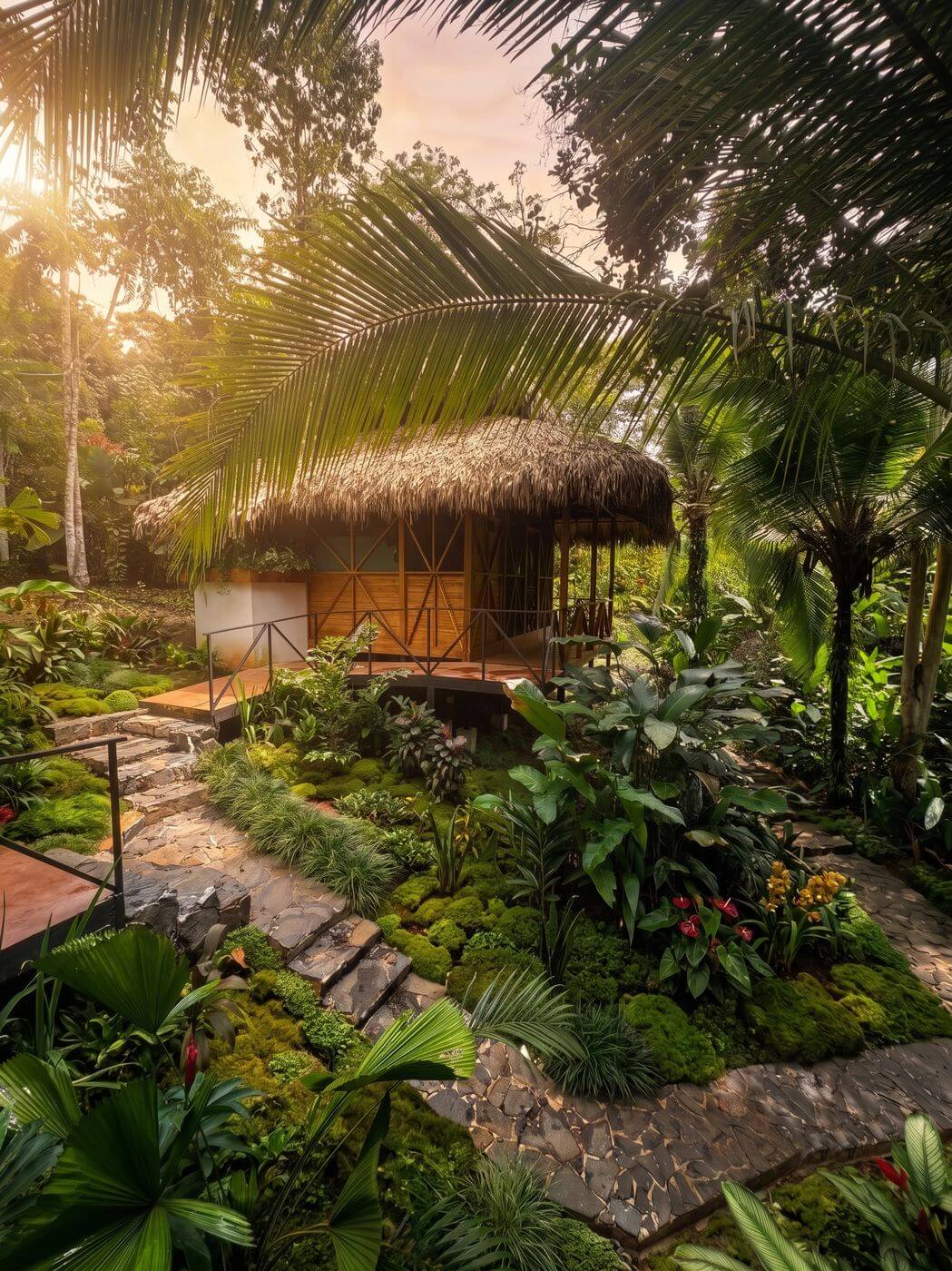 Tierra Santa villa at golden hour